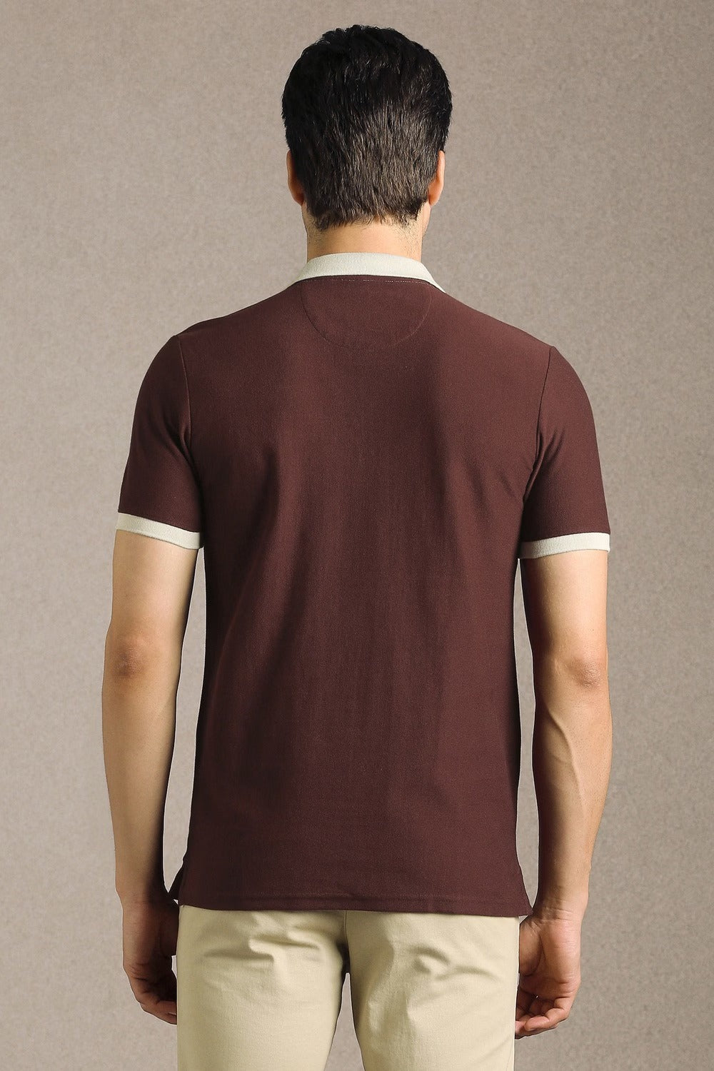 Clothex Premium Vertical Striped Textured Polo T-Shirt for Men | Classic Casual Half Sleeve Collared Knit Polo | Soft Breathable Cotton Blend | Smart Fit Summer Fashion Tee